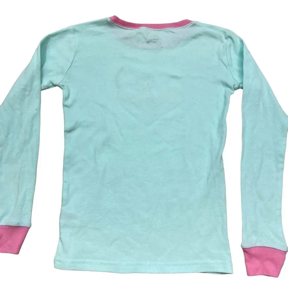 New with Tags Leveret Brand Kitty Blue and Pink Pajama Top Size‎ 12